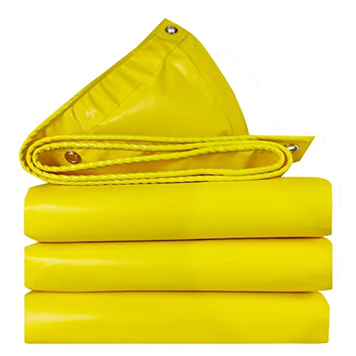 Yclty Multifunktionale Polyester-Plane, Premium Gewebeplane PVC Abdeckplane Wasserdicht Schutzplane Bootsplane Poolplane Gewebe Plane Mit Ösen, Holzplane Bauplane Ideal Für Den Garten Cover