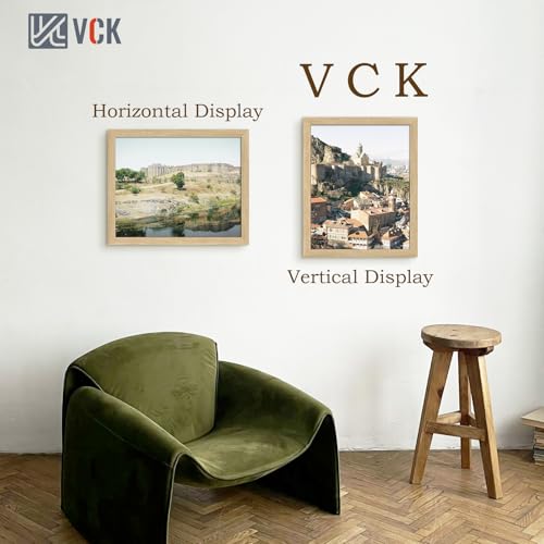 Image of VCK 16x20 Frames 3 Pack, Natural Poster Frame MDF Wood with Polished Plexiglass, Wall Mounting Horizontal & Vertical Display