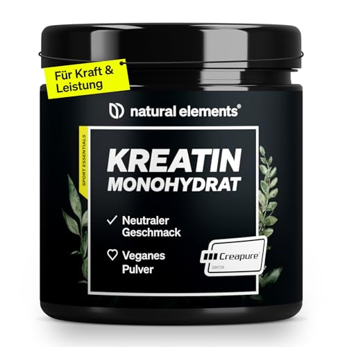 Kreatin Monohydrat Pulver – Markenrohstoff Creapure® – 147 Portionen (500g) – ultrafein: Mesh-Faktor 200 – geschmacksneutral & vegan – reines Creatin Pulver ohne unnötige Zusätze