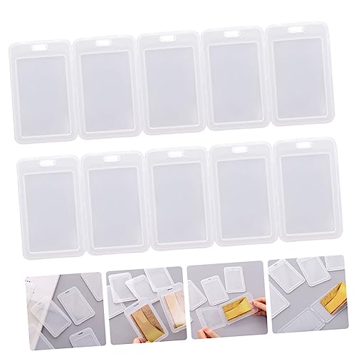 15Pcs Clamshell Bus Card Holders Protective Badge Covers for Students and Employees Sturdy ID Permit Sleeves for Public Transport4