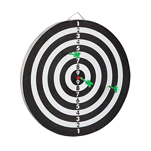 Relaxdays 10021466 Bersaglio X2 Freccette, 43 cm