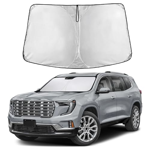 Image of EcoNour Windshield Sunshade for GMC Acadia 2024 2025 2026, Sun Visor for Front Windshield & Window Sun Shade Cover, UV Heat Blocker & Protector, Car Accessories