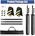 Heavy-Duty Backdrop Stand 10x8.5 ft, Upgrade Telescopic Adjustable Photography Backdrop Stand for Parties, Stage Decoration Stand with Clamps, Sandbags, Carring Bag