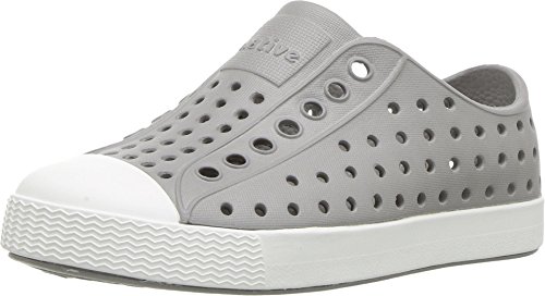 Native Shoes, Jefferson Child, Kids Lightweight Sneaker, Pigeon Grey/Shell White, 5 M US Toddler