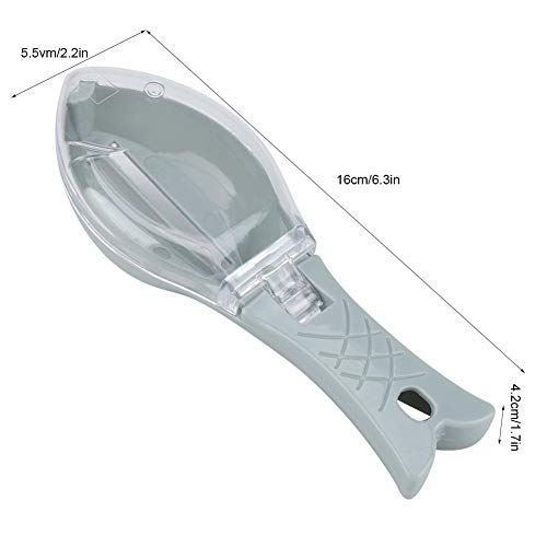 Bestyijo Fish Scraper, Fish Scale Scraper Multifunctional Fish Scaler Remover, Fish Cleaner Skin Brush Scraping Cleaning Peeler Kitchen Gadget (Blue) #TOP5