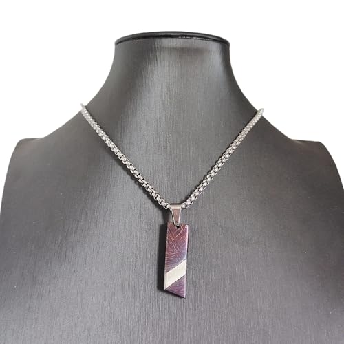 7.6g Muonionalusta meteorite pendant Natural iron meteorite pendant Meteorite slice Collection -LK1472