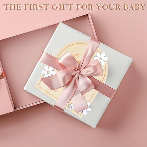 Image of Wooden Hello World Newborn Sign Baby Announcement Sign for Baby Showers Daisy Newborn Birth Announcement Board Welcome Darling Shower Gifts for Hospital Nursery with Photo Frame and Stand
