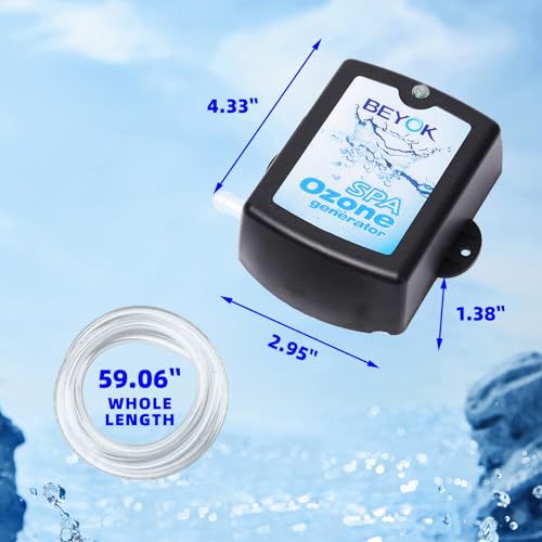 EcoPooluxe Spa Ozone Generator Water, Ozone Generator for Cold Plunge, Hot Tub Ozone Generator, 50mg/h, FQT-124 - Image 3