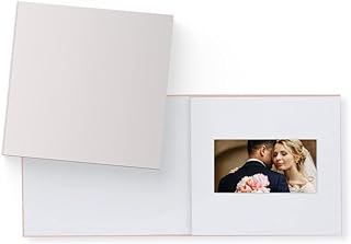 Heirloom Blank Video Book - Create Your Own Digital Greeting Card Gift with Your Memories - Anniversary, Christmas, Wedding - Plays 10 Minutes of Video and Photos
