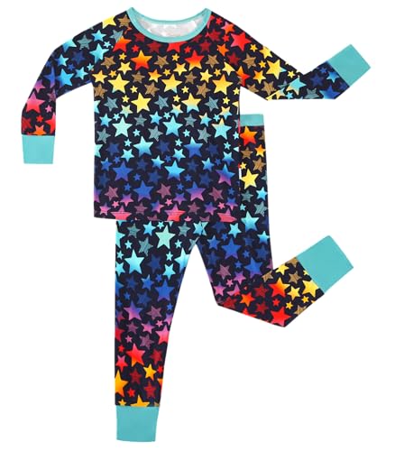 Image of Toddler Boys Girls Clothes Viscose from Bamboo Long Sleeve Top and Pants Clothing Set Soft 2Pcs Kid Outfit