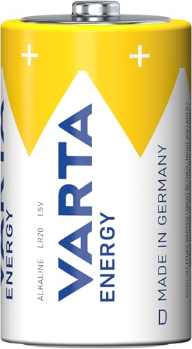 VARTA Energy - Pilas alcalinas D, Pack x2
