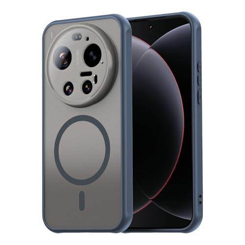 Image of Compatible with Xiaomi 17 Ultra Case Cover,Compatible with MagSafe,Anti-Fall,Compatible with Xiaomi 17 Ultra 5G 25128PNA1C Cell Protective Phone Case Blue
