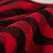 EDLDECCO 20.5 inch Christmas Snowy White Faux Fur Red and Black Plaid...