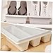 Amosfun 2Pcs Shoe Storage Tray Reusable Household Shoe Organizer for Entryway Closet Wear Resistant Design Space Saving Shoe Rack for All Footwear