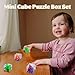 WEKITY Mini Cube Puzzle Box Set, Brain Game 24PCS Maze Puzzle Box 3D Three-Dimensional Ball Maze Funny and Cool Brain Teasers for Kids-Safe for Boys, Girls, Teens, Party Favors