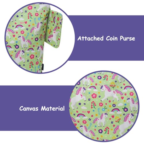 Image of NGIL Medium Top Zipper Closure Canvas Tote Bag with Attached Matching Coin Purse For Moms and Nurses