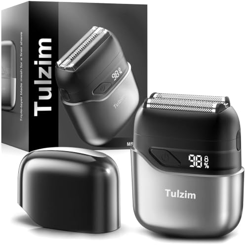 Tulzim Electric Foil Shaver for Men: Cordless Electric Razor for Face & Beard - 𝟑...