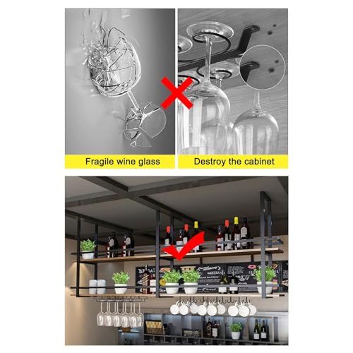 Support de verre à vin suspendu pour optimiser l'espace et ranger vos verres - 5