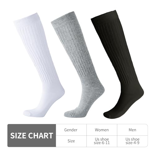 30 Pairs Women Slouch Socks Scrunch Stacked Boot Socks Bulk Pack for Women Girls Teens Size 9-113