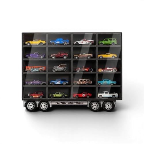 Image of Lumora Craft Studio Truck Shape Die Cast Car Display Shelf for 1:64 Scale Toy Cars | Wall Mounted MDF Storage Organizer | Personalized Name Option | 12 Slots, 20 Slots & Extension Add-On (Extension)