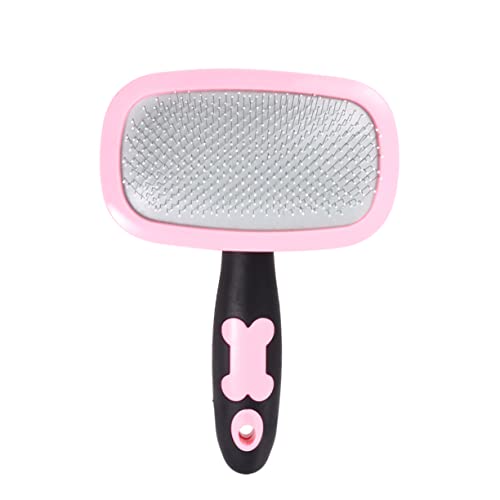 BESPORTBLE Dog Cat Grooming Brush Pet Massage Comb Pet Grooming Tool Cleaning Comb Ergonomic Grip Large Size