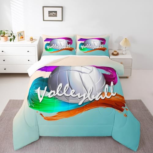 Image of Feelyou Volleyball Comforter Set Twin Size for Kids Boys Girls