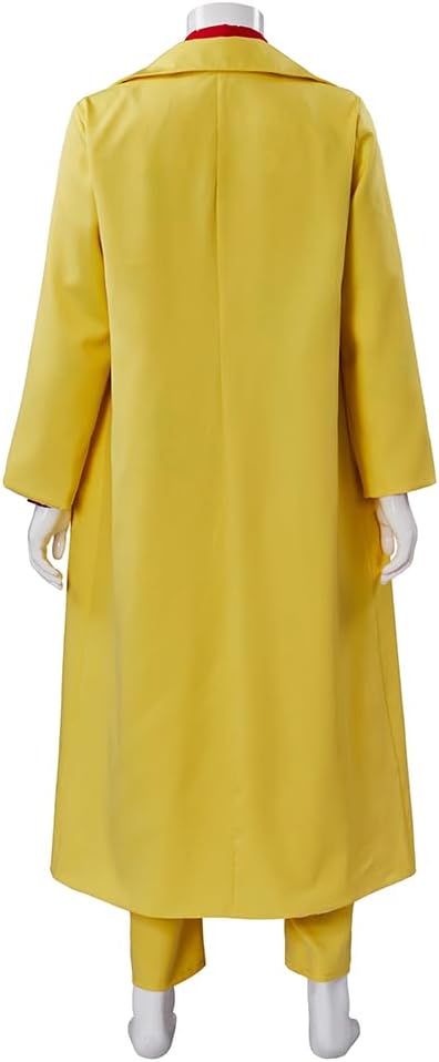 MyheroCos Men's Costume Yellow Coat Full Set Halloween Outfit