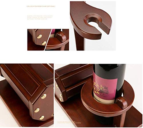 Soporte para botellas de vino de madera 52x30x18.5 cm miniatura 5