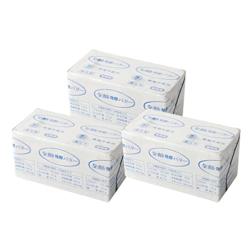 全酪バター 発酵食塩不使用 450g×3個 [業務用・冷凍]合計1.35kg/ 発酵バター 無塩 発酵 製菓 製パン 料理 乳製品 国産