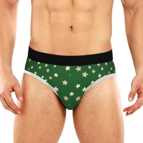 Men's Briefs Classic Design with 3D Space Capsule Cut Soft Polyester-Spandex