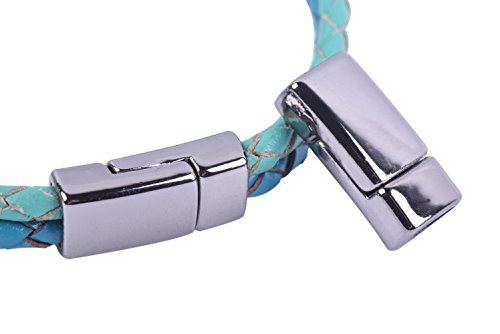 KONMAY 5 Sets 6.0mmx3.0mm Tiny Magnetic Jewelry Clasps for Bracelet Making (Gunmetal)