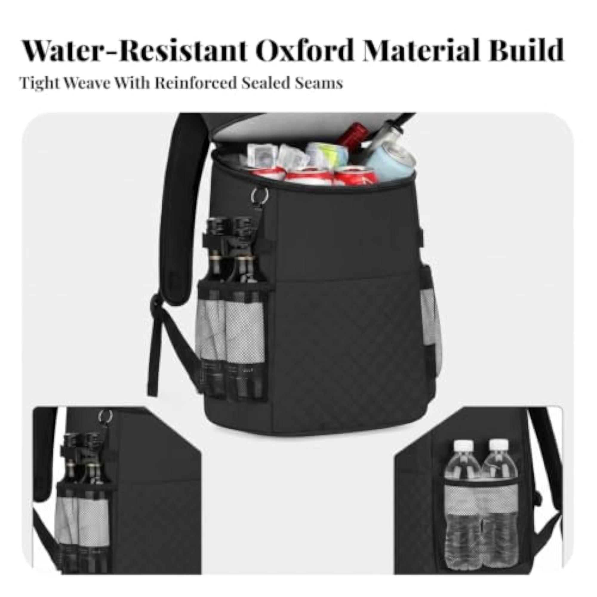 Leak-Resistant Insulated Backpack Cooler Bag