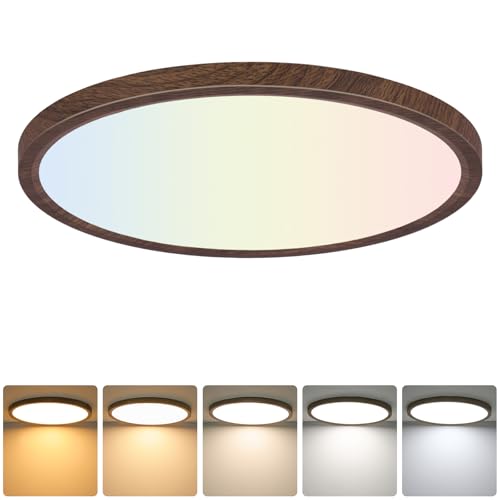 Image of Brightever 12 Inch LED Flush Mount Ceiling Light Fixture, Dimmable, 3200LM