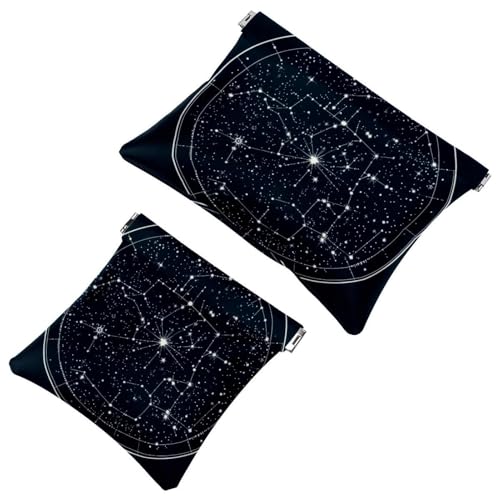 Trousse da tascabile impermeabile senza cerniera con chiusura automatica per ragazze mini borsa per simpatica faccia di gattino e cucciolo con occhiali Multicolore 08 donna pelle