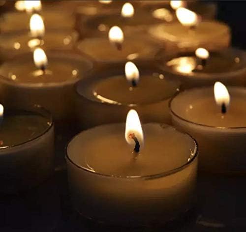 Candlebees 100% Pure Natural Beeswax Tea Light Candles (Set of 12) - Eco-Friendly, Organic Air Purifier, Removes Toxins, Good for Allergies, Candle