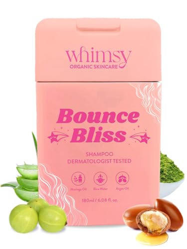 Image of Whimsy Beauty Bounce Bliss Shampoo for Kids | Gentle Hair Cleanser |Tear-Free Care for Soft | 4 to 16 Years | Natural, Chemical Free, Sulfate-Free, Paraben Free | Dermatologist Tested | 250 ml