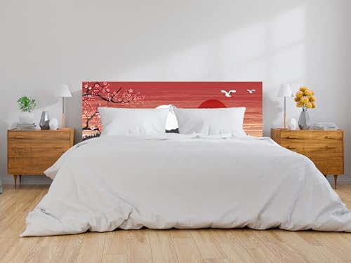 Oedim Cabecero Cama PVC Impresión Digital Japones Multicolor 150 x 60 cm | Disponible en Varias Medidas | Cabecero Ligero, Elegante, Resistente y Económico