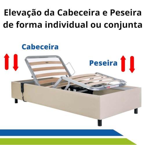 Cama Articulada Motorizada Zeus Pilati com Colchão Hospitalar e Capa Impermeável original Pilati - B