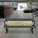 Purptarol Industrial 24 inch 20Ga Pan and Box Brake Sheet,Metal Precision Pan and Box Metal Brake with 2 Handles,1 Screw Rod and 3 Fingers,Floor Standing Metal Folder Bending Brake