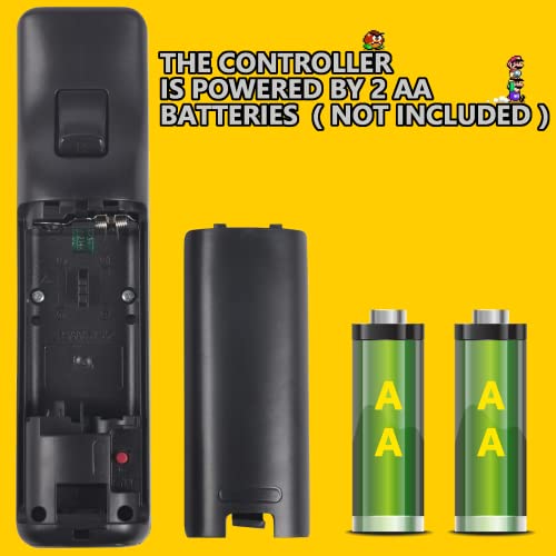 Dliaonew 2 Psck Remote Controller Build In Motion Plus And Nunchuck For Wii/Wii U, Gamepad With Silicone Case And Wrist (Black And White) #TOP3