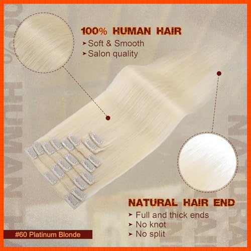 Image of Benehair Clip in Human Hair Extensions Real Hair Extensions for Women Long Straight Remy Natural Full Head 8pcs 18 Clips Wine Red 20inch