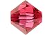 Swarovski Crystal, #5328 Bicone Beads 4mm, 24 Pieces, Indian Pink