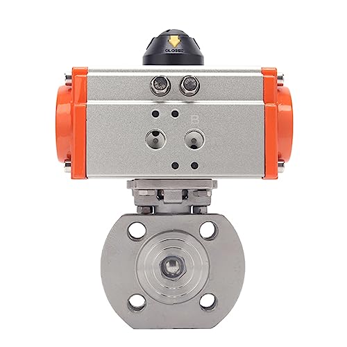 Robinet à bille pneumatique en acier inoxydable 304 durable Q71F 1/2