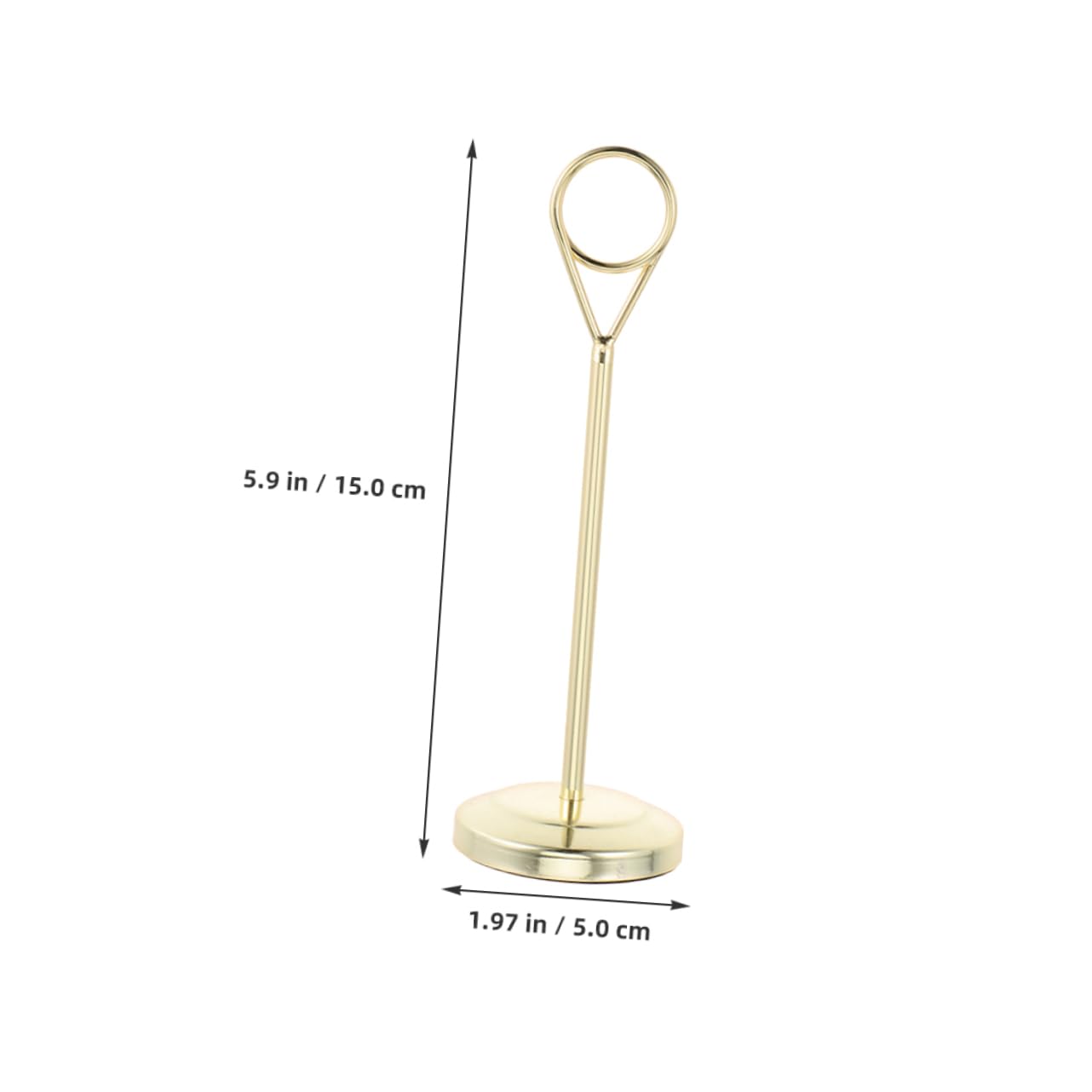 Cabilock 2Pcs Tall Metal Table Number Holders Stainless Steel Wire Photo Clips for Place Cards Memo Notes and Food Signs Elegant Design for Event Organization and Easy Maintenance