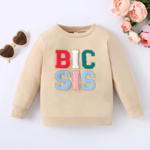 Toddler Baby Girl Long Sleeve Ruffle Sweatshirt Tops Basic Solid Color Oversized Sweater Shirts Kid Fall Clothes2