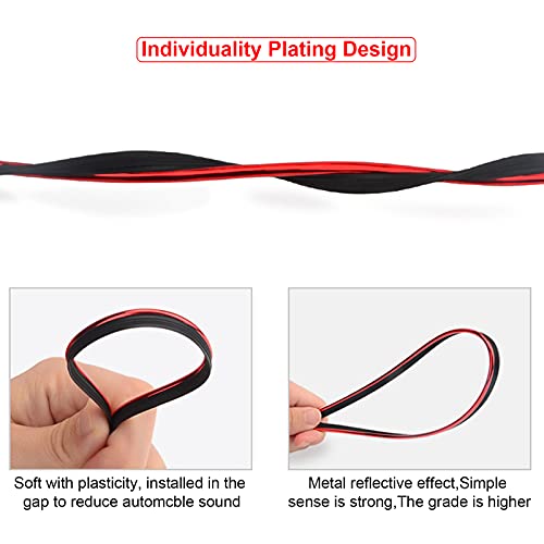 BOAOSI 16.4ft Car Interior Moulding Trim Car Decorative Filler Insert Strips with Installation Tool, Flexible Electroplating Decoration Styling Door Dashboard Strip — view 4