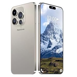 15PROMA X – Teléfono celular desbloqueado, batería de 6800 mAh, 6.8 HD, teléfono desbloqueado, 16+512 GB Android 14 con tarjeta de memoria de 128 GB, SIM dual/5G/bloqueo de huellas dactilares