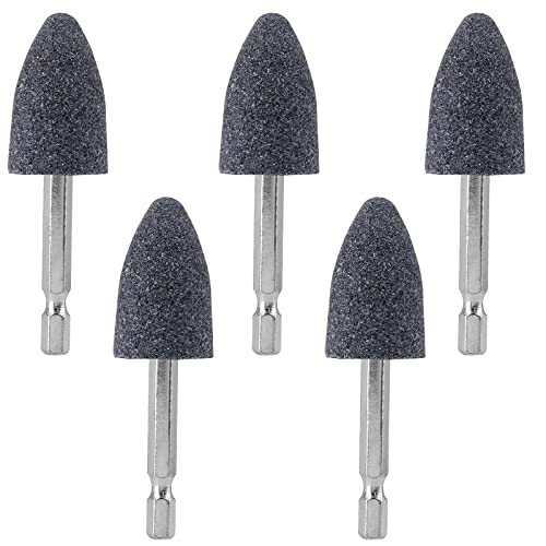 Aracombie 5Pcs Abrasive Drill Bits Stone Grinding Bits, 1/4" Hex Shank Small Grinding Wheel Bits Rotary Tool Drill Bit Grinding Attachment, Grinding Point For Polishing, Deburring, Carving, Engraving #TOP1