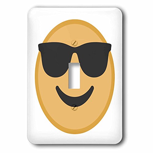 Interrupteur à bascule simple Happy avec émoji pour remplacer vos plaques murales ternes - 2
