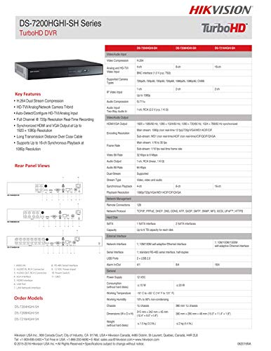 Hikvision Ds-7204Hghi-Sh 4Ch Turbo Hd Hybrid Dvr, No Hdd (Certified Refurbished) #TOP1